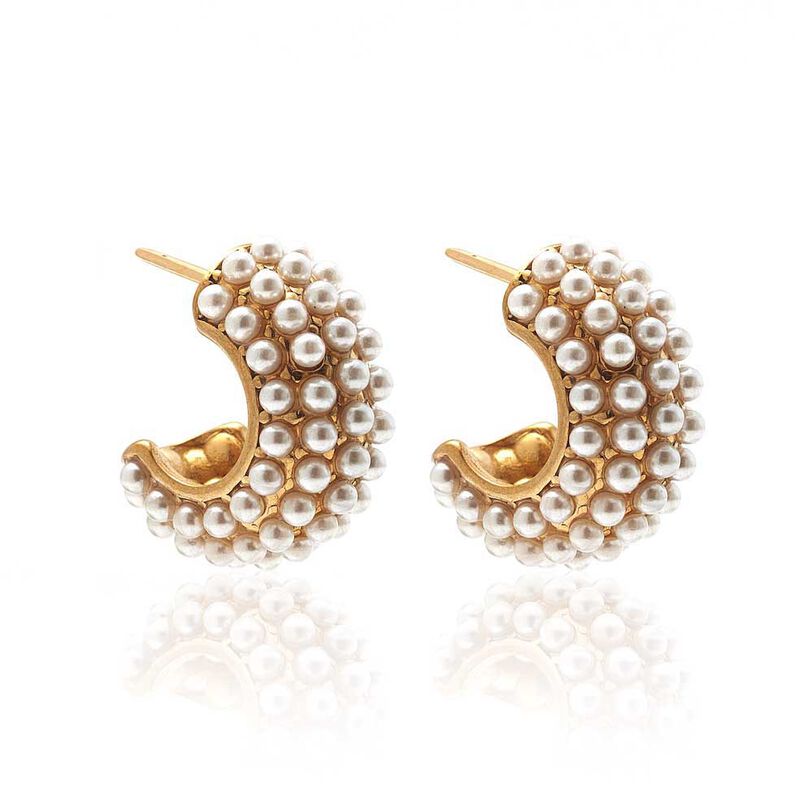 Silk & Steel Hera Hoop Earrings image number 0